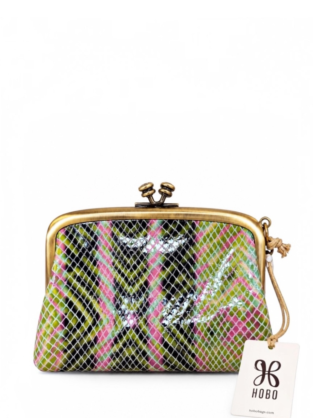 HOBO Cheers Mosaic Kisslock Coin Purse/Cardholder